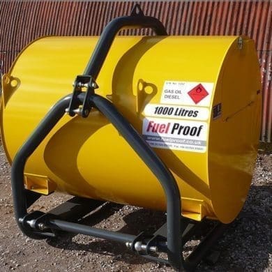 Fuel Tank 1000 liters with three-point connector