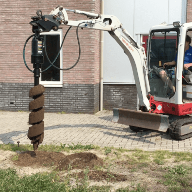 Digga Grondboor voor Minigraver van 2 tot 5 TON