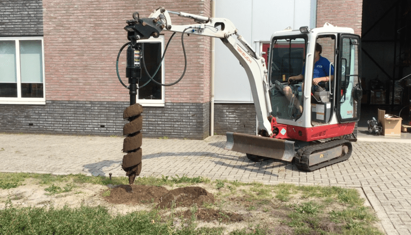 Digga Grondboor voor Minigraver van 2 tot 5 TON