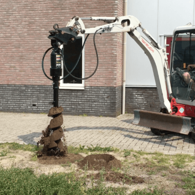 Digga-Erdbohrer für Minibagger von 2 bis 5 Tonnen
