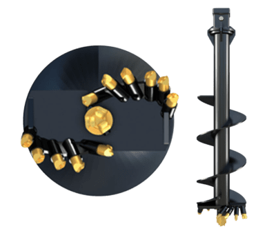 A6RC series - Rock and earth combo auger