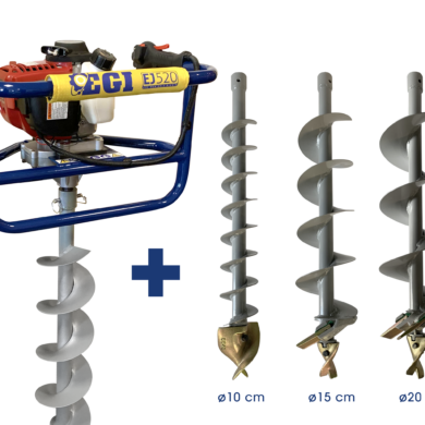 Benzine grondboor EJ520 SET