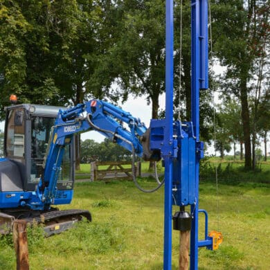 KH800 Hydraulischer Pfahlramme mit Leiter für Bagger